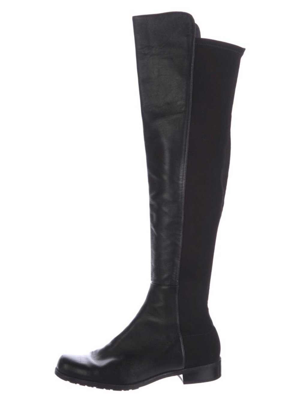 Stuart Weitzman 5050 Black Leather Over The Knee Riding Boots Size 7.5 Classic